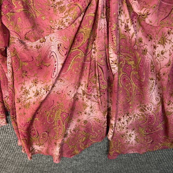 Vintage Lane Bryant Womens Fairy Whimsical Boho Romantic Blouse Size 22/24 Sheer - Picture 5 of 10